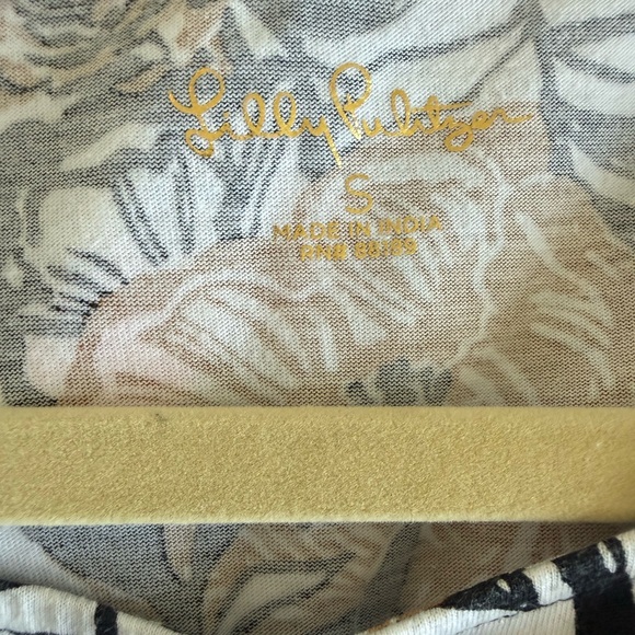 Lilly Pulitzer Geanna 3/4 sleeve swing dress - Onyx Peony Party - Picture 3 of 3